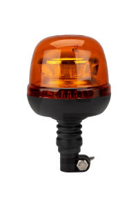 Obrázok pre LED maják oranžový na traktor, auto otočný 8 LED 12V/24V 24W na nástrčnou trubku