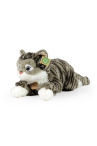 Obrázok pre Plyšová mourovatá kočka šedá Rappa velikost 40 cm