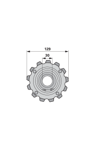 Obrázok pre Řetězka GERINGHOFF 032034 13 zubů průměr 129 mm Prillinger