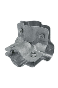 Obrázok pre Stájová trubková rohová spona dvoudílná se 4 šrouby průměr 60 mm