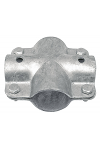 Obrázok pre Stájová křížová spona dvojdílná se 4 šrouby průměr A 60 mm B 48 mm