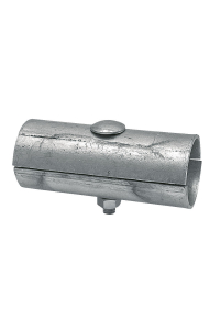 Obrázok pre Stájová ocelová spojka dvojitá dvoudílná se šroubem průměr 60 mm