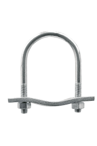 Obrázok pre Obloukový šroub s maticemi zinkovaný pro 2 trubky o průměru 2 x 1