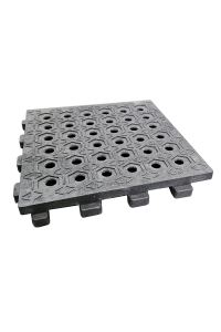 Obrázok pre Výběhová rohož Stabil oboustranná děrovanná 50 x 50 x 5,5 cm zámková pro zpevnění ploch