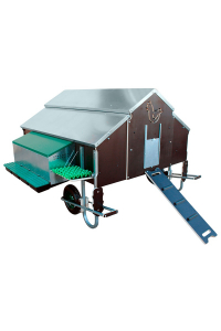 Obrázok pre Mobilní kurník pro slepice, pojízdný kurník na drůbež na kolečkách pro 25-30 slepic GAUN