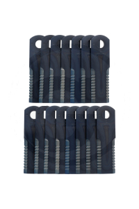 Obrázok pre Nůž do drtiče slámy 2x ozubený 50 x 5 x 173 Radura PrimeLine na New Holland, JD 15 ks