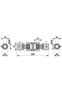 Obrázok pre Dvojitý kloub pohonu na obraceč sena Pöttinger HIT a EUROHIT 40, 47, 54, 58, 64, 69, 80