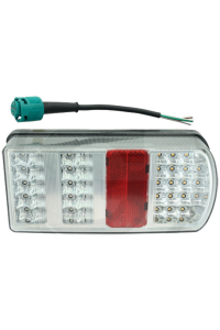 Obrázok pre LED koncové světlo 6-funkční 12V pravé přípojné vedení 200 mm s 5-pólovým bajonetem