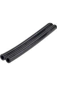 Obrázok pre Dvoitá gumová hadice na mléko 18,5 x 11,5 mm černá 2 červené pruhy DeLaval metráž