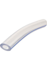 Obrázok pre PVC hadice na mléko 26 x 16 mm transparentní modrý proužek metráž