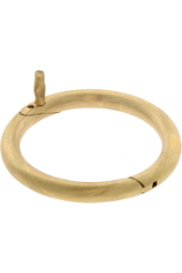 Obrázok pre Mosazný nosní kroužek pro býky, skot 70 mm otevírací bez použití kleští se šroubkem