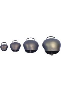 Obrázok pre Pastevní zvonec, zvonek pro ovce a kozy plechový ocelově modrý průměr 80 mm