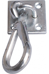 Obrázok pre Karabina fixační do boxu zinkovaná s platem na 4 šrouby nebo vruty