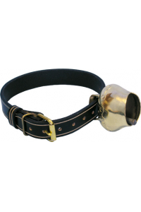 Obrázok pre Zdobený řemen pro zvonce 27 mm x 55 cm černý pro ovce a kozy