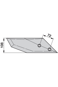 Obrázok pre Dláto levé na pluh Regent 108 mm 33.21.374, DGS 770 L iQparts