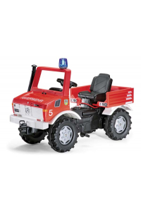 Obrázok pre Rolly Toys - Mercedes-Benz Unimog šlapací požární auto s řazením, brzdami, majákem