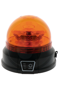 Obrázok pre LED AKU maják oranžový mgnetický na traktor, auto výstražný 12 LED 12V/24V průměr 157 mm