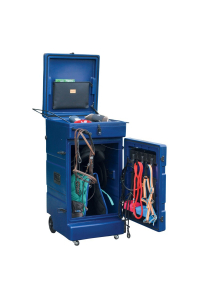 Obrázok pre Plastový box na vybavení pro koně na soutěže La GÉE Premium modrý vertikální s kolečky