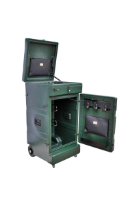 Obrázok pre Box na sedla a vybavení na závody pro koně La GÉE Premium zelený vertikální s kolečky