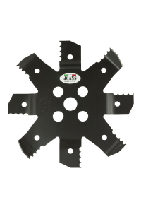 Obrázok pre Mulčovací nůž na křovinořez ozubený 8 zubů šířka řezu 255 mm otvor 25 mm tloušťka 3 mm