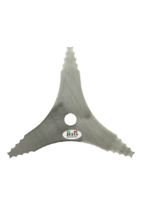 Obrázok pre Mulčovací nůž na křovinořez ozubený 3 zuby šířka řezu 300 mm otvor 25 mm tloušťka 2,6 mm