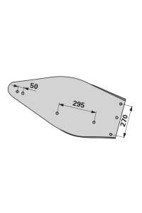 Obrázok pre Odhrnovačka pravá na pluh Kuhn 616138 pro orební těleso L6 iQparts