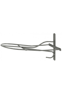 Obrázok pre Držák na sedlo pro koně kovový černý s věšákem na uzdečku