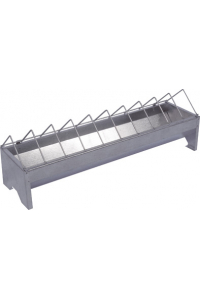 Obrázok pre Žlabové krmítko, korýtko pro slepice, drůbež plechové zinkované 12 x 50 cm