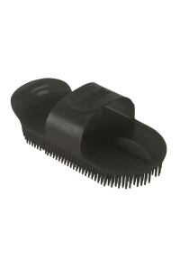Obrázok pre Kartáč na koně s jemnými štětinami černý plastový
