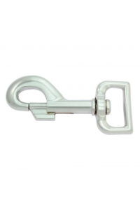 Obrázok pre Karabina rychloupínací otočná s D obrtlíkem délka 80 mm, šířka 26 mm, oko 25 mm pozink