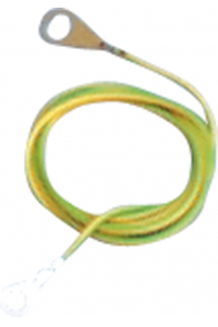 Obrázok pre Zemnící kabel 1 m s koncovým okem propojovací pro elektrický ohradník