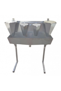 Obrázok pre 4 zinkované odkrvovače drůbeže střední a velké na opěrách Dominion DIT DICO