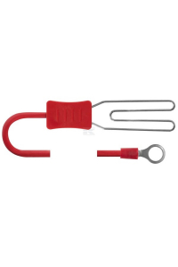 Obrázok pre Připojovací kabel k elektrickému ohradníku pro drát, lanko, pásku 1250 mm s okem M8