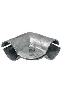 Obrázok pre Stájová úhlová trubková spona dvojdílná s 1 šroubem průměr A 42 mm B 42 mm 1 1/4