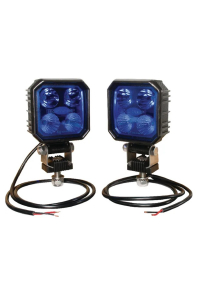 Obrázok pre Modrý LED pracovní světlomet, světlo 2 x 9W 1000 Lumen na postřikovač, balení 2 ks
