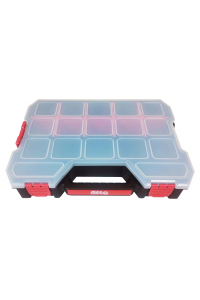 Obrázok pre Plastový organizér M MAGG 320 × 260 × 65 mm, 14 přihrádek na drobné díly, hřebíky, šrouby