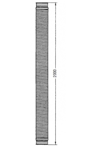 Obrázok pre OK 160 Ocelová ohebná hadice Kongskilde 2 m