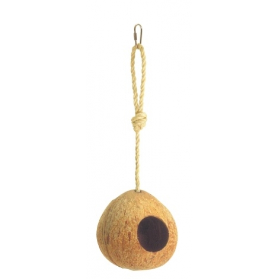 Obrázok pre Hnízdo kokosový ořech na laně 12 cm