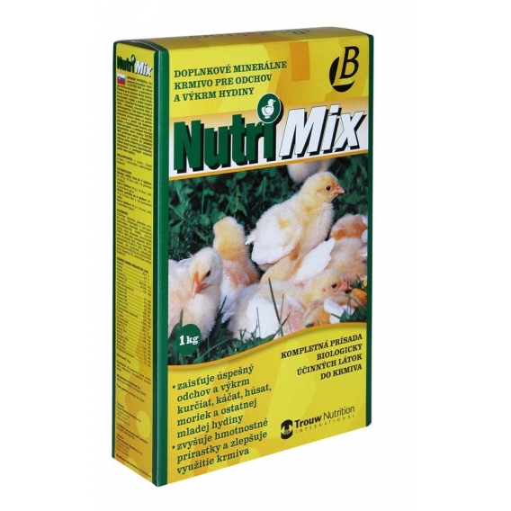 Obrázok pre Nutrimix pro výkrm a odchov drůbeže, vitamíny pro kuřata, kachňata, housata, krůťata 1 kg
