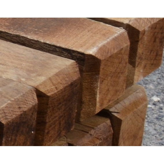 Obrázok pre Dřevěný kůl hranatý dubový 150 cm 100 x 100 mm na ohradu