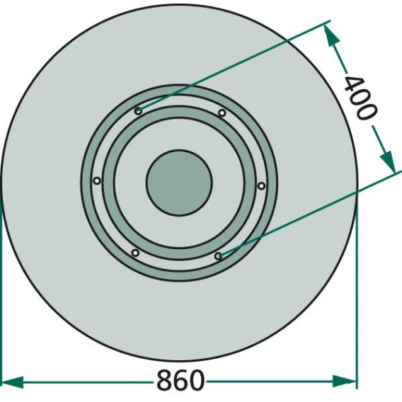 Obrázok pre Kluzný talíř pro bubnové žací lišty Deutz-Fahr KM3.19 a Vicon/PZ CM 185, 185H, 186, 190