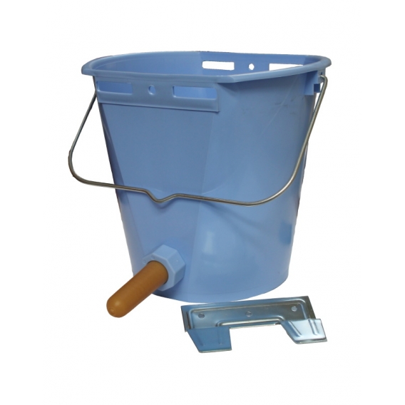 Obrázok pre Napájecí vědro TETI Blue pro telata komplet s ventilem, cucákem a kovovým držákem