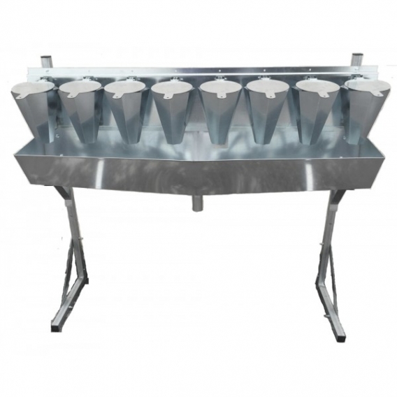 Obrázok pre 8 zinkovaných odkrvovačů drůbeže střední velikosti na opěrách Spiumatrice DIT DICO 8