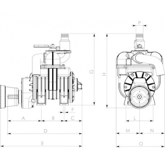 Obrázok pre Vakuové čerpadlo B&P MEC 5000 M, kompresor s olejovým čerpadlem kapacita 6150 l/min