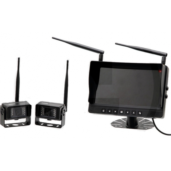 Obrázok pre 2 bezdrátové kamery s nočním viděním a kamerový systém s barevným LCD monitorem 9