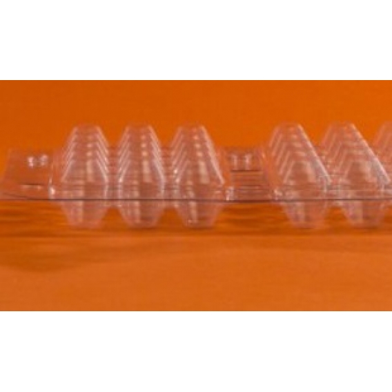 Obrázok pre Obal plastový, blistr na křepelčí vajíčka komplet - spodní a vrchní díl na 30 vajíček
