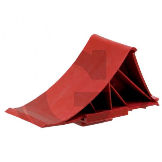 Obrázok pre Zakládací klín pod kola plastový červený pro nápravy do 1600 kg s držákem