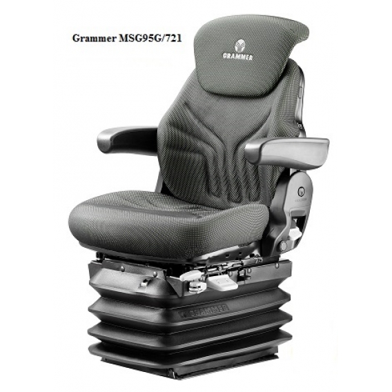 Obrázok pre Traktorová sedačka Grammer Maximo Comfort MSG 95G / 721 vzduchově odpružená černá látka