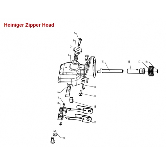 Obrázok pre Pružné pero hlavy strojku na stříhání koní Zipper Clipper systém Heiniger - pozice 14