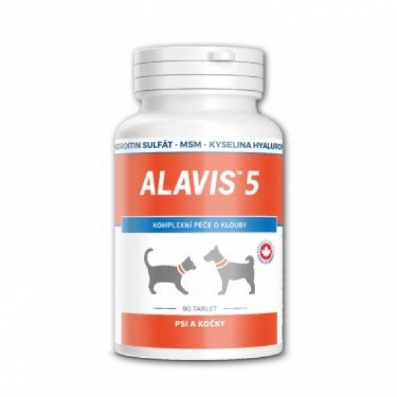 Obrázok pre ALAVIS 5 Komplexní kloubní výživa pro psy a kočky s obsahem kyseliny hyaluronové